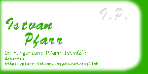 istvan pfarr business card